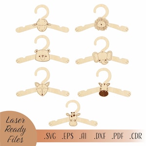 Babykast verdelers SVG dieren bundel, Safari SVG, dieren SVG, lasergesneden Glowforge Cricut digitale downloadbestanden, kast verdelers