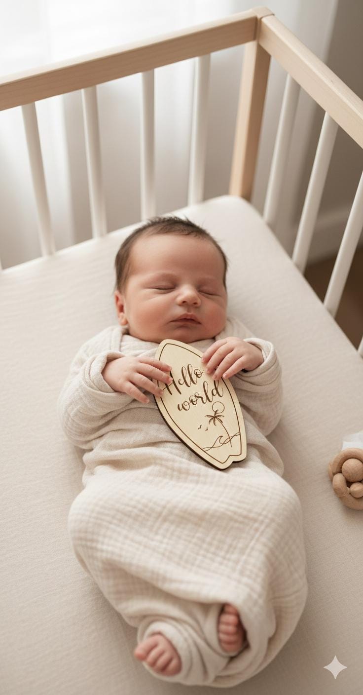 Surfboard Baby Milestone Cards SVG | Ocean Baby Monthly Signs | Laser ...
