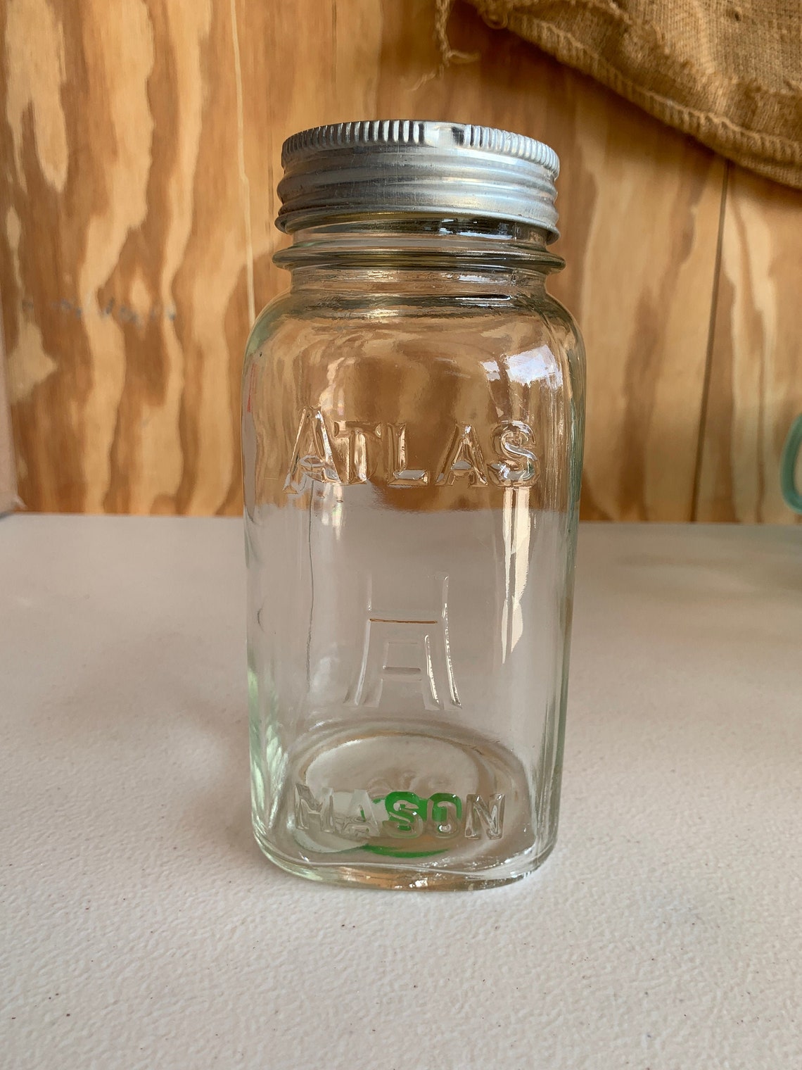 Vintage Atlas Canning Jar with Good Housekeeping Aluminum lid Etsy