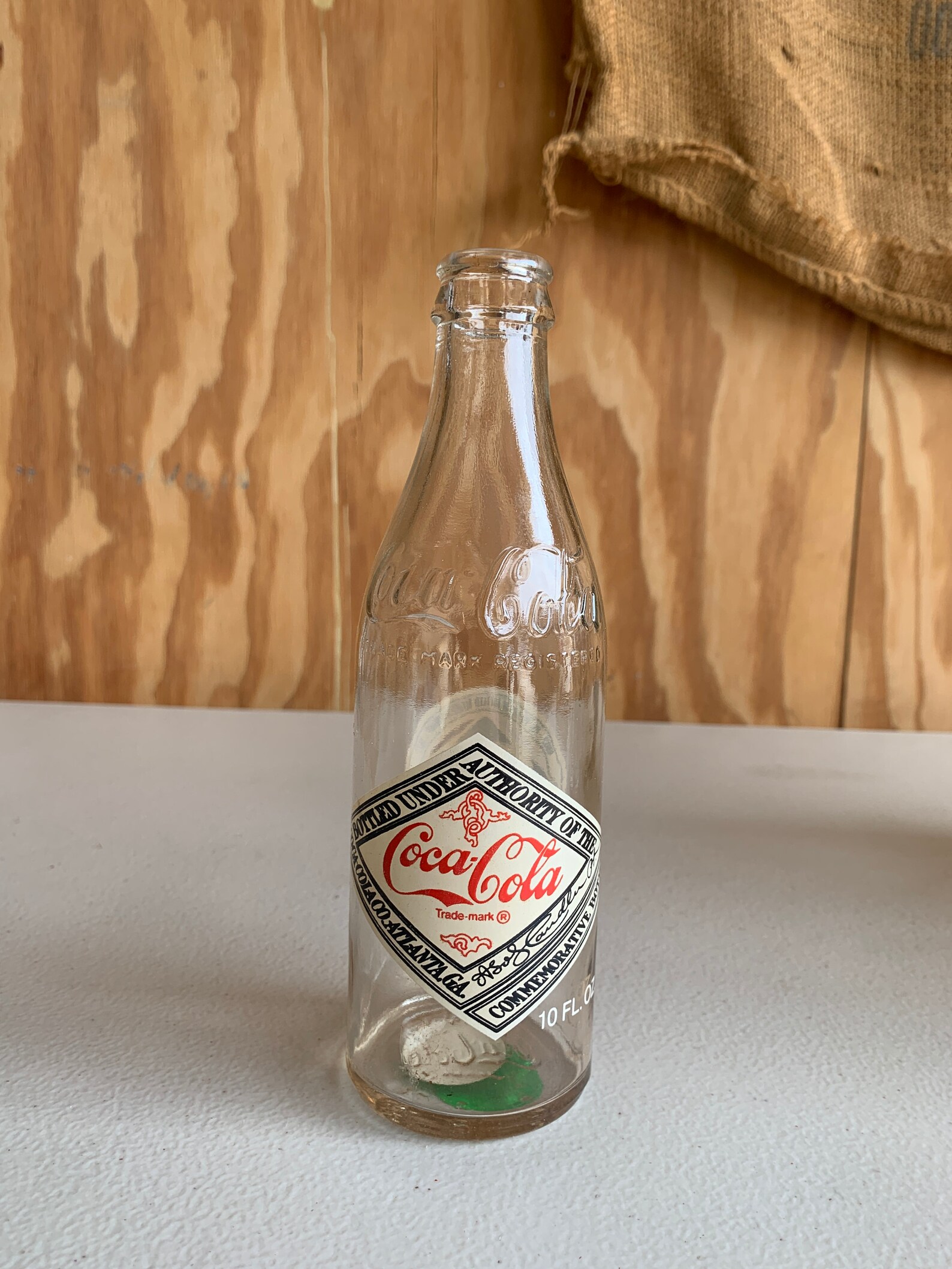 Vintage Clear Glass Coca Cola Soda Bottle 1977 good Etsy