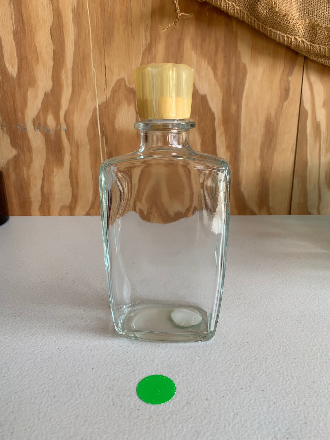 Vintage Clear Glass Lavoris Mouthwash bottle gold crown lid Etsy