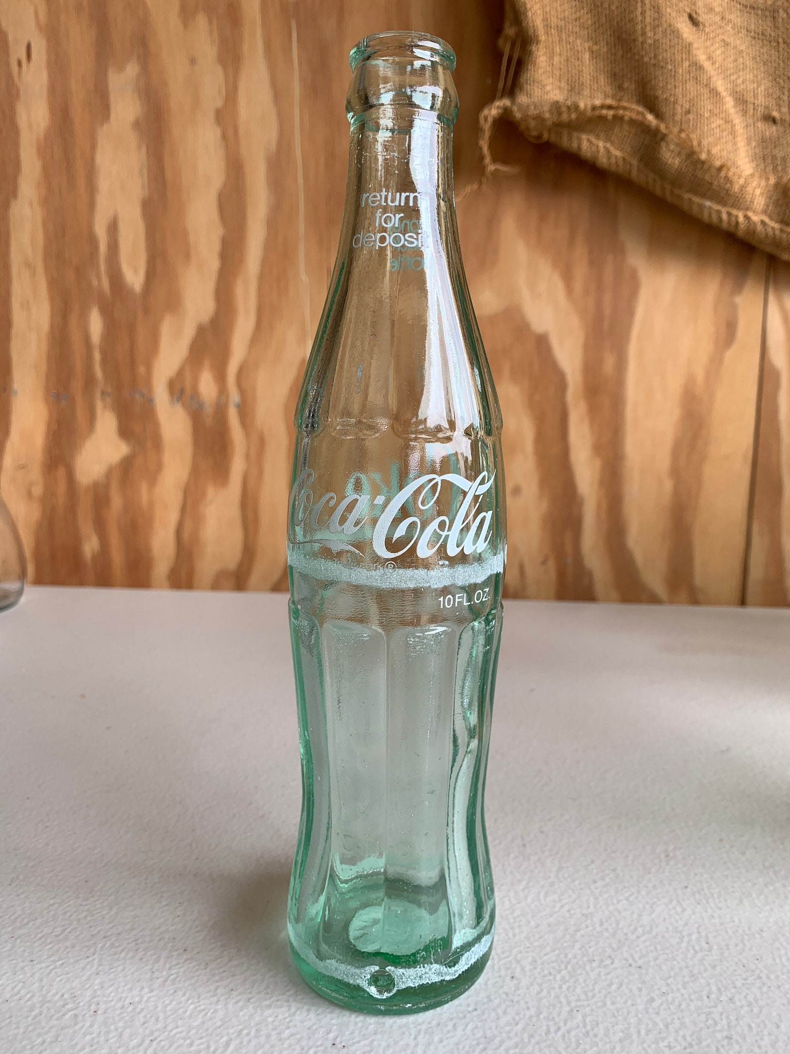 Vintage Clear Green Glass Coca Cola Soda Bottle 1970s good Etsy