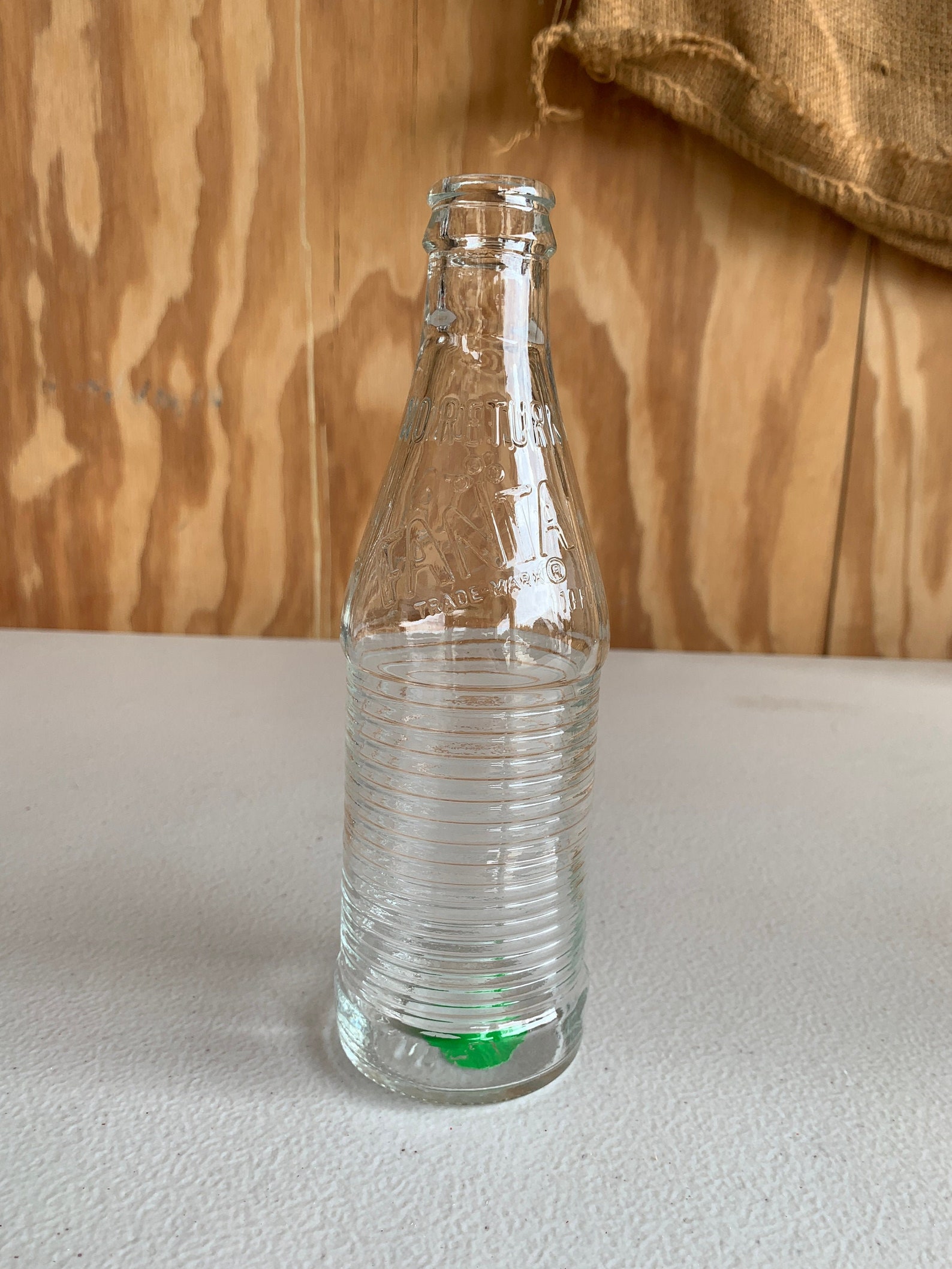 Vintage clear Glass Fanta Soda Bottle 1970s good condition | Etsy