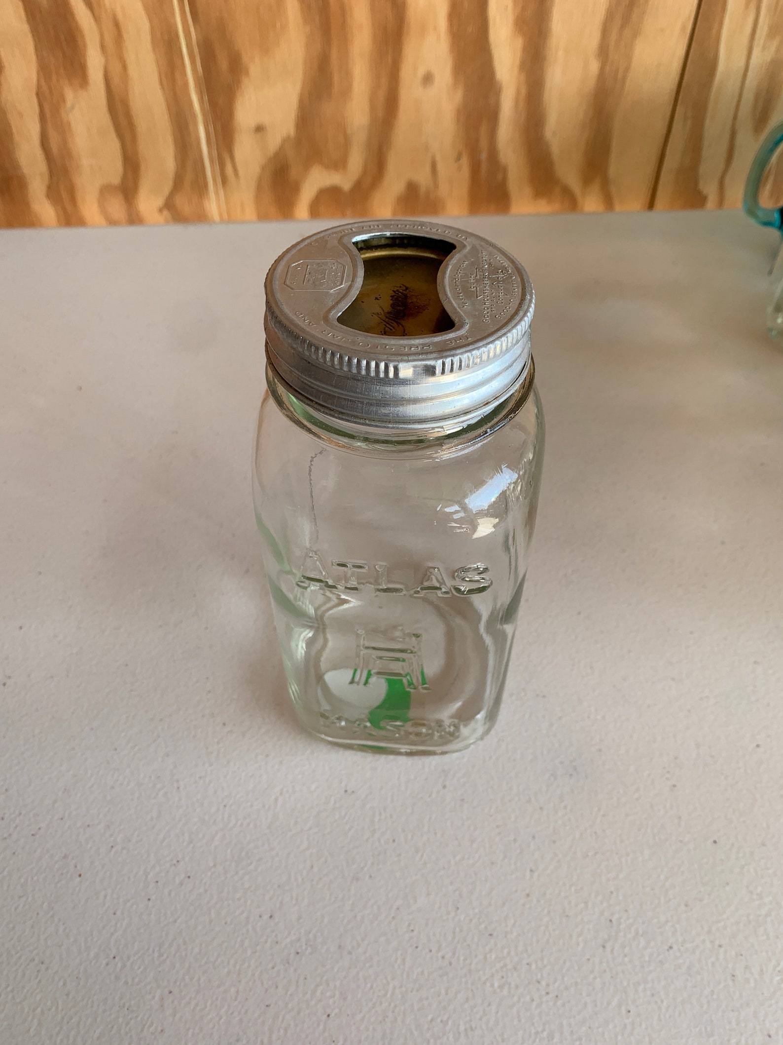 Vintage Atlas Canning Jar with Good Housekeeping Aluminum lid Etsy