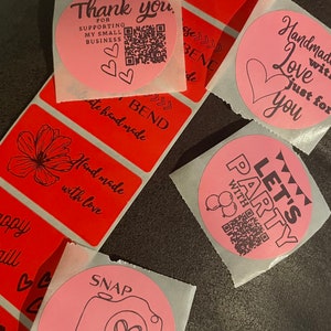 Thermal stickers