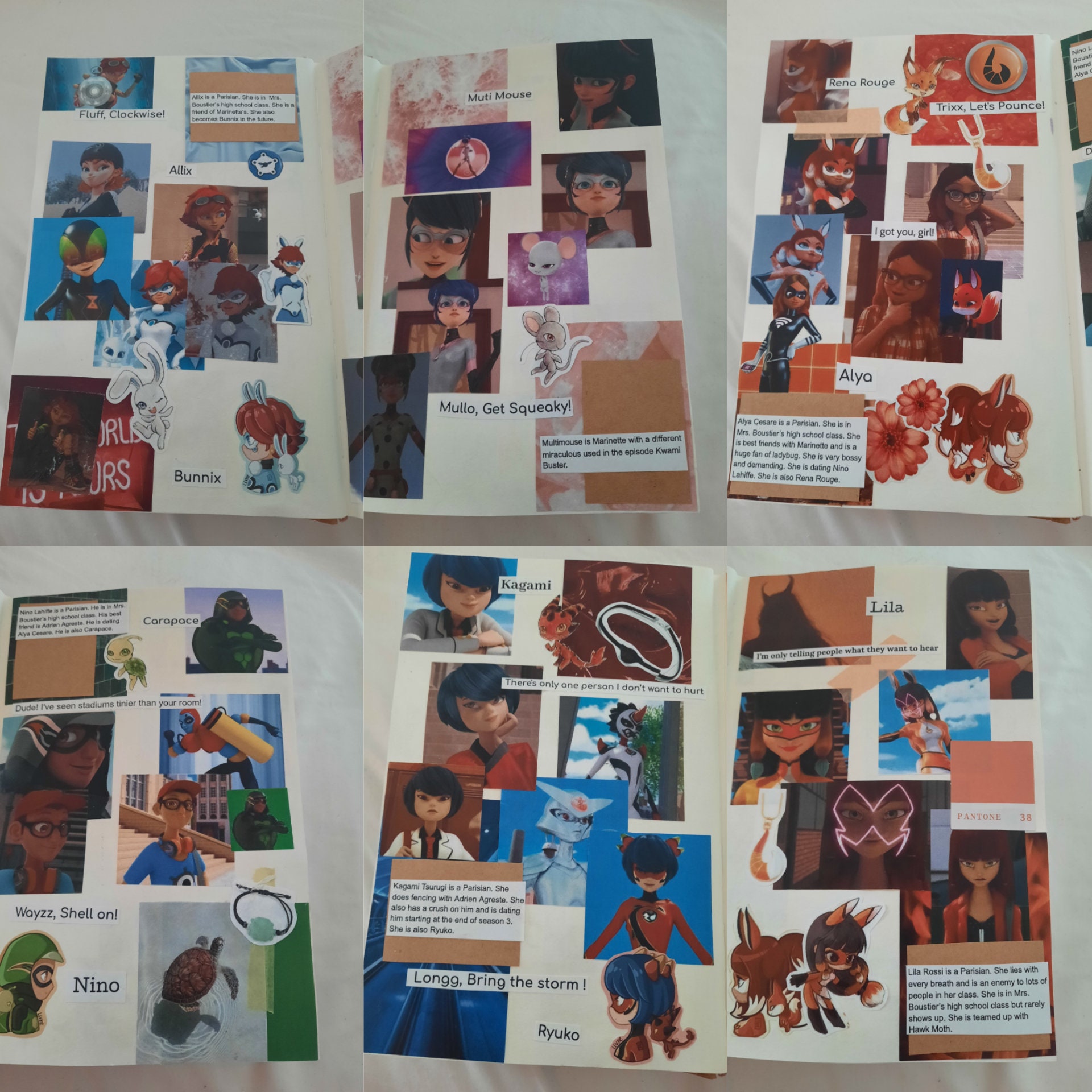 All character pages and blank scrapbook Etsy