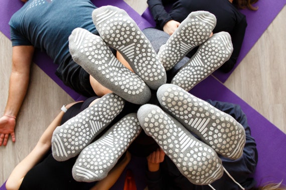 complejidad enjuague Obediencia 2 pares de calcetines antideslizantes para pilates barra - Etsy España
