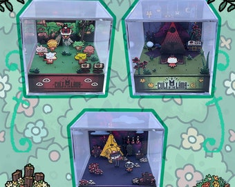 Paquete de diorama de cubo de culto del cordero + pegatinas