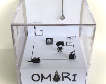 Diorama de cubo 3D de Omori White Space