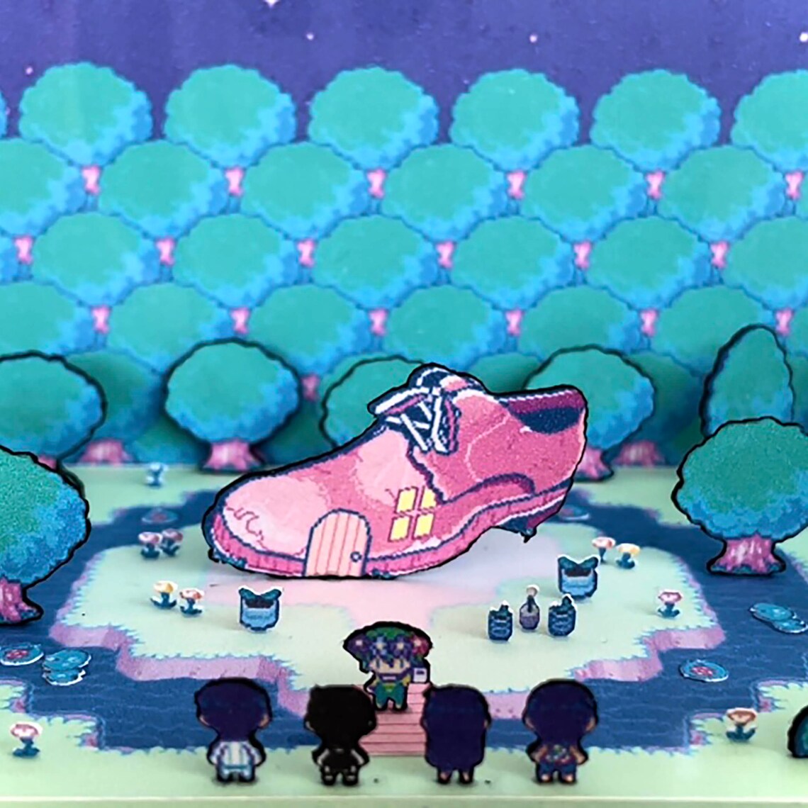 Omori Basil's House 3D Cube Diorama Etsy Australia