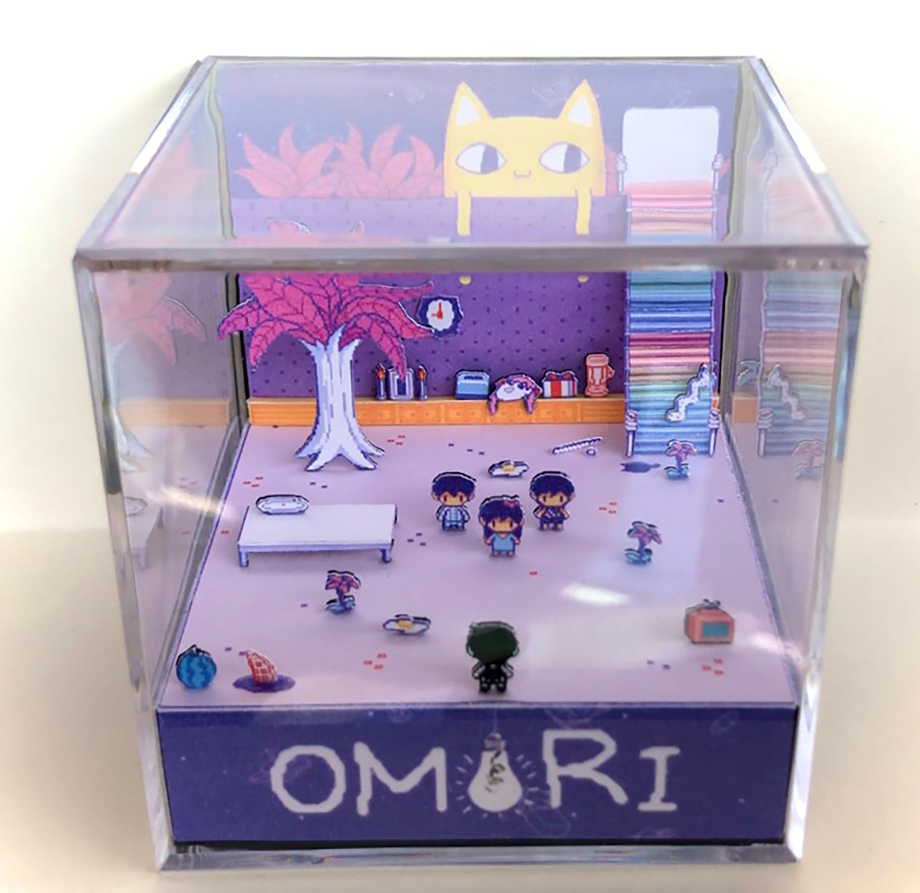 Diorama de cubo 3D de la habitación del vecino de Omori Etsy