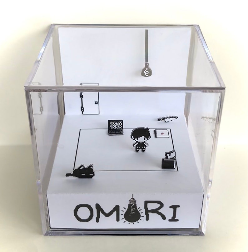 Omori White Space 3D Cube Diorama Etsy