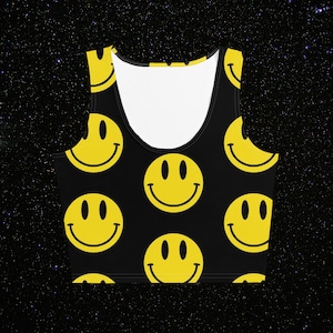 Smiley / 90s / Alt / Crop Top Tank