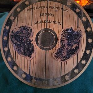 Viking & Sheild Maiden Wall Art