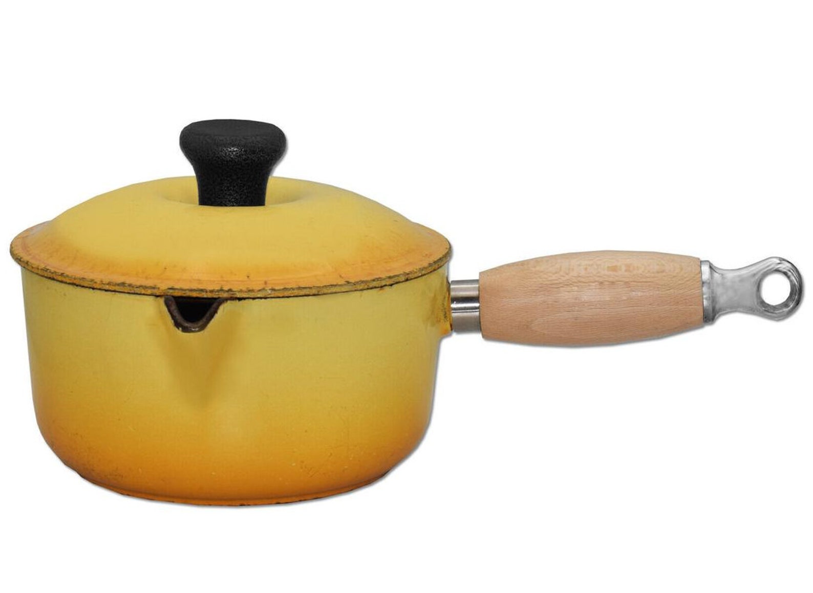 Le Creuset Pan Replacement Sturdy Wooden Handle with Stainless Etsy