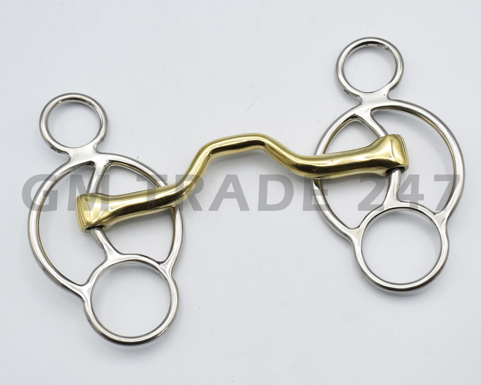 3 Ring Gag Horse Mouth Bit In Two Finishes Horse Mouth Etsy