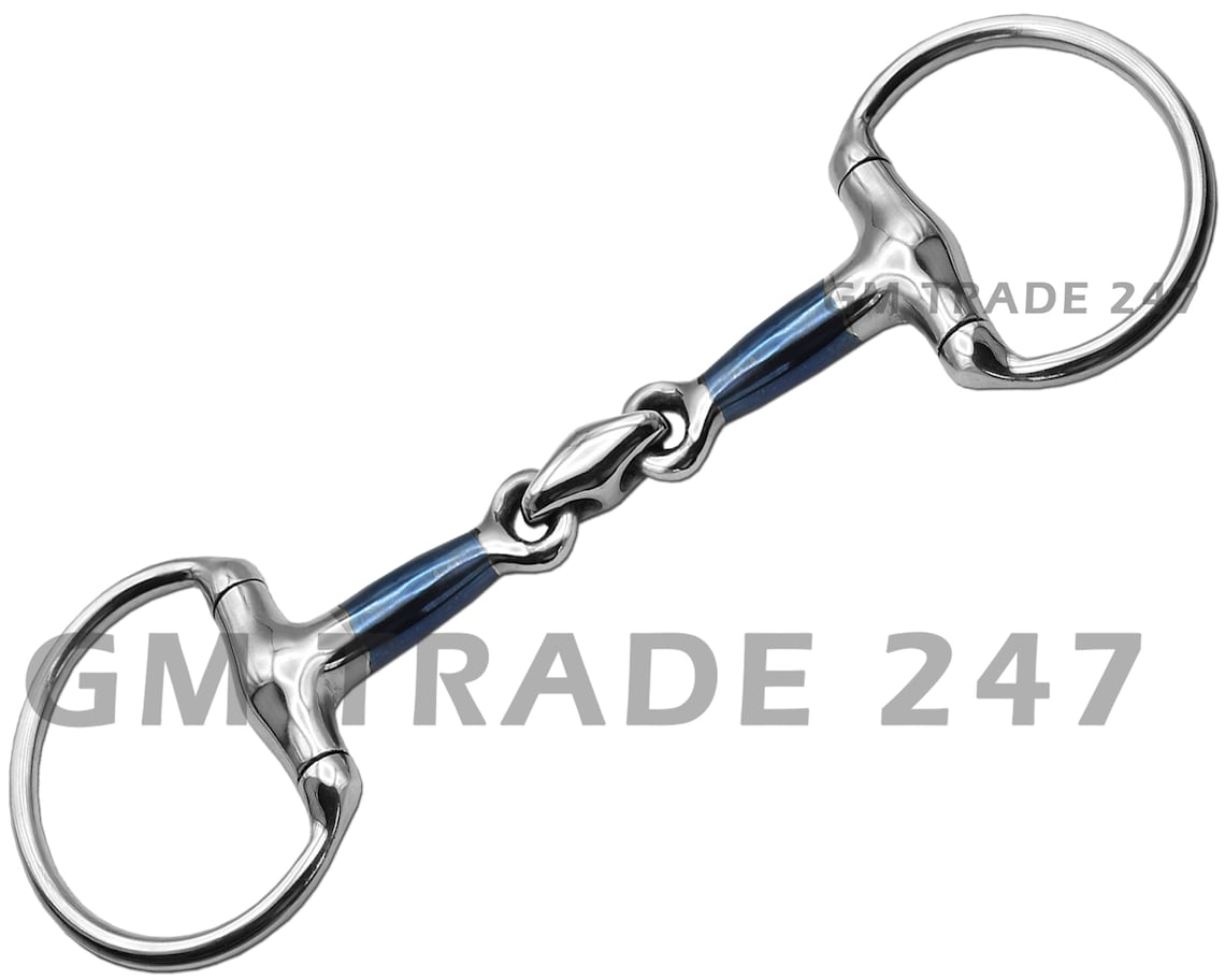 Eggbutt French Link Snaffle Mouth Bit with Lozenge Stainless Etsy