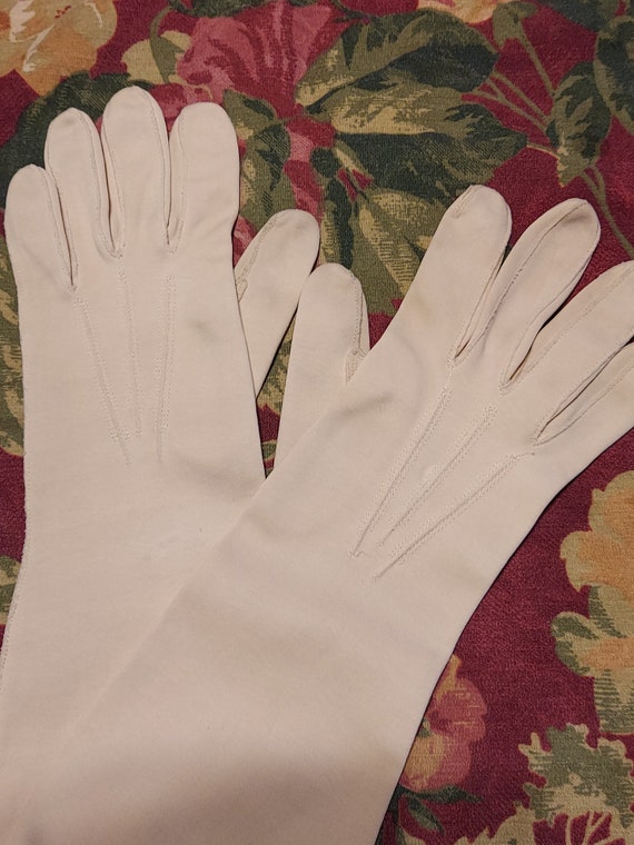 1950s Ladies gloves Vintage cotton gloves - image 5