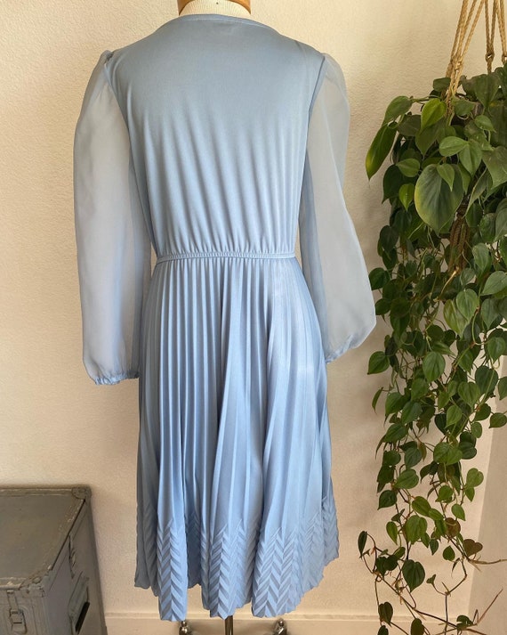 70s Sears dress with puff sleeves - image 3