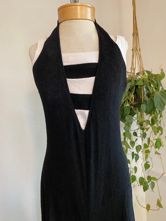 70s Joseph Ribkoff 70s Jumpsuit Black and White