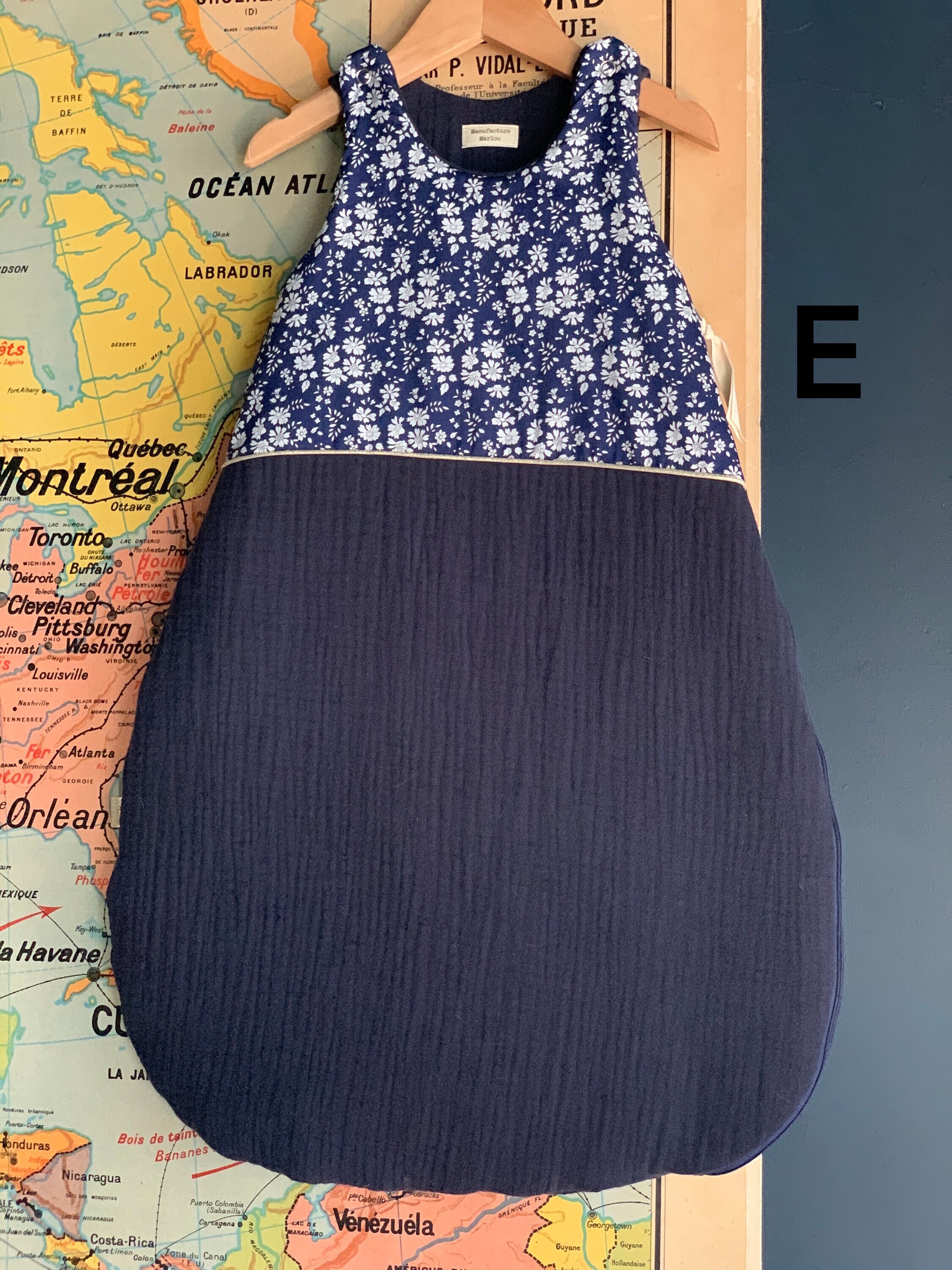 Gigoteuse - Turbulette en Tissu Liberty et Gaze de Coton Naissance Bébé