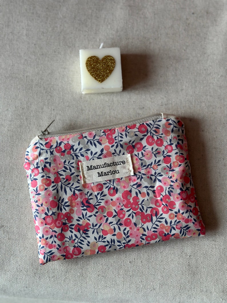 Liberty of London fabric coin purse Wiltshire rose