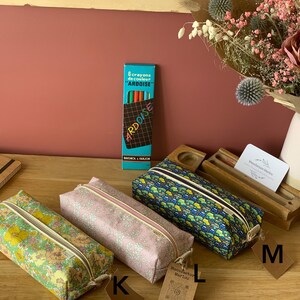 Trousse école Liberty idéal pour la rentrée des classes et le travail Cadeau Maîtresse Personnalisable image 4