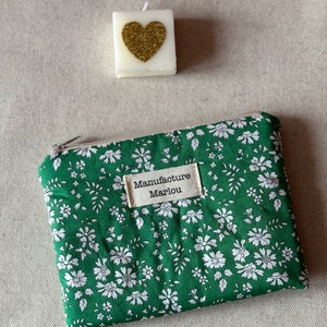 Liberty of London fabric coin purse Capel vert