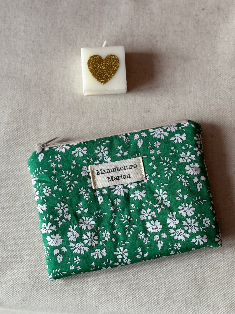 Liberty of London fabric coin purse Capel vert