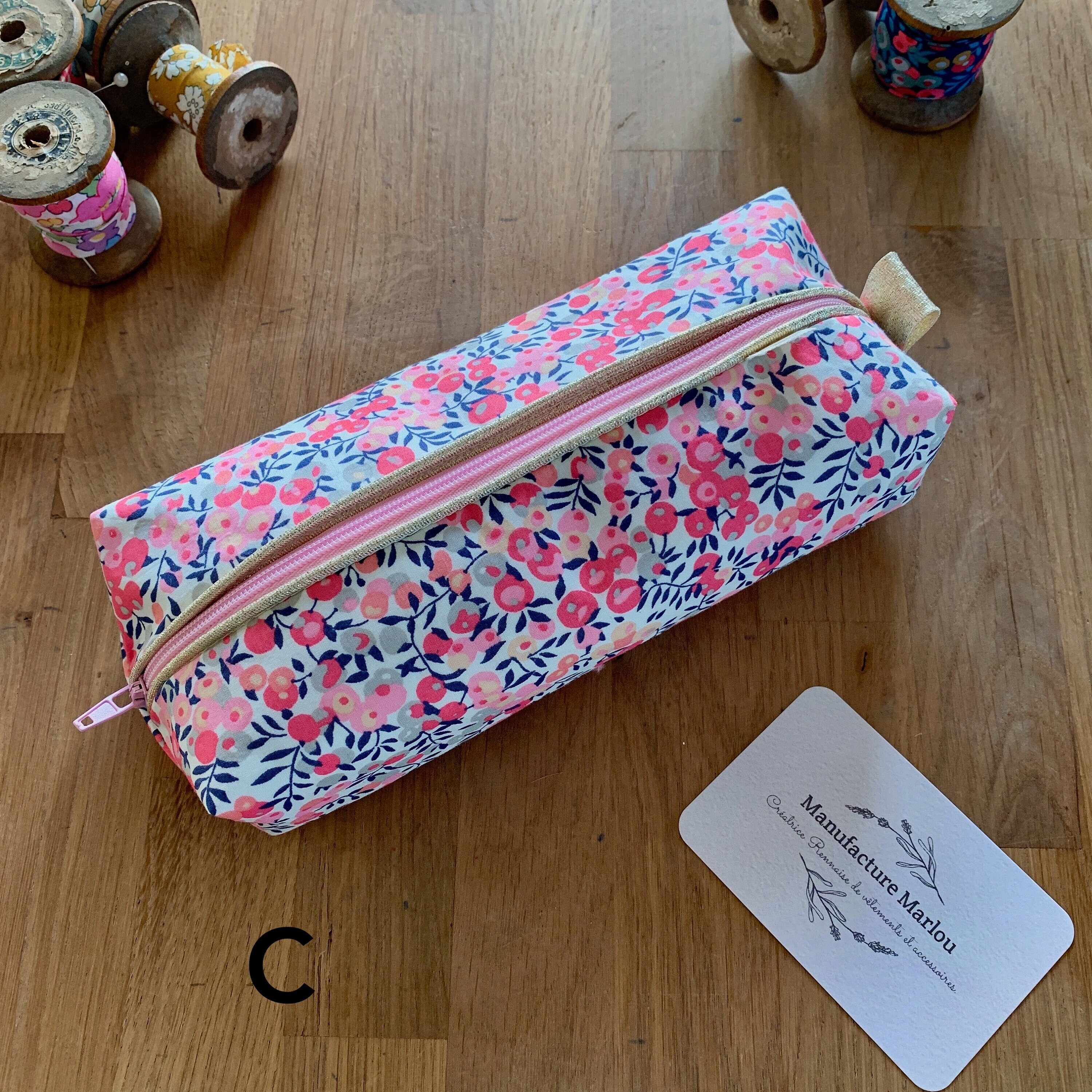 Trousse École Liberty Idéal Pour La Rentrée Des Classes et Le Travail - Personnalisable