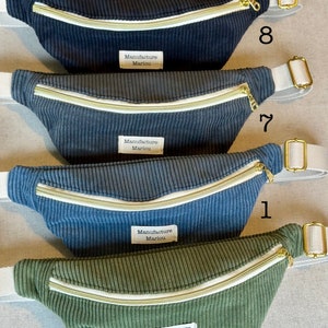 Belt bag in corduroy fabric image 9