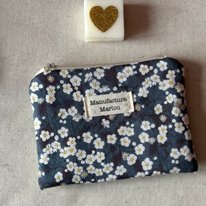 Liberty of London fabric coin purse Mitsi gris