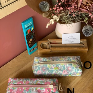 Trousse école Liberty idéal pour la rentrée des classes et le travail Cadeau Maîtresse Personnalisable image 5