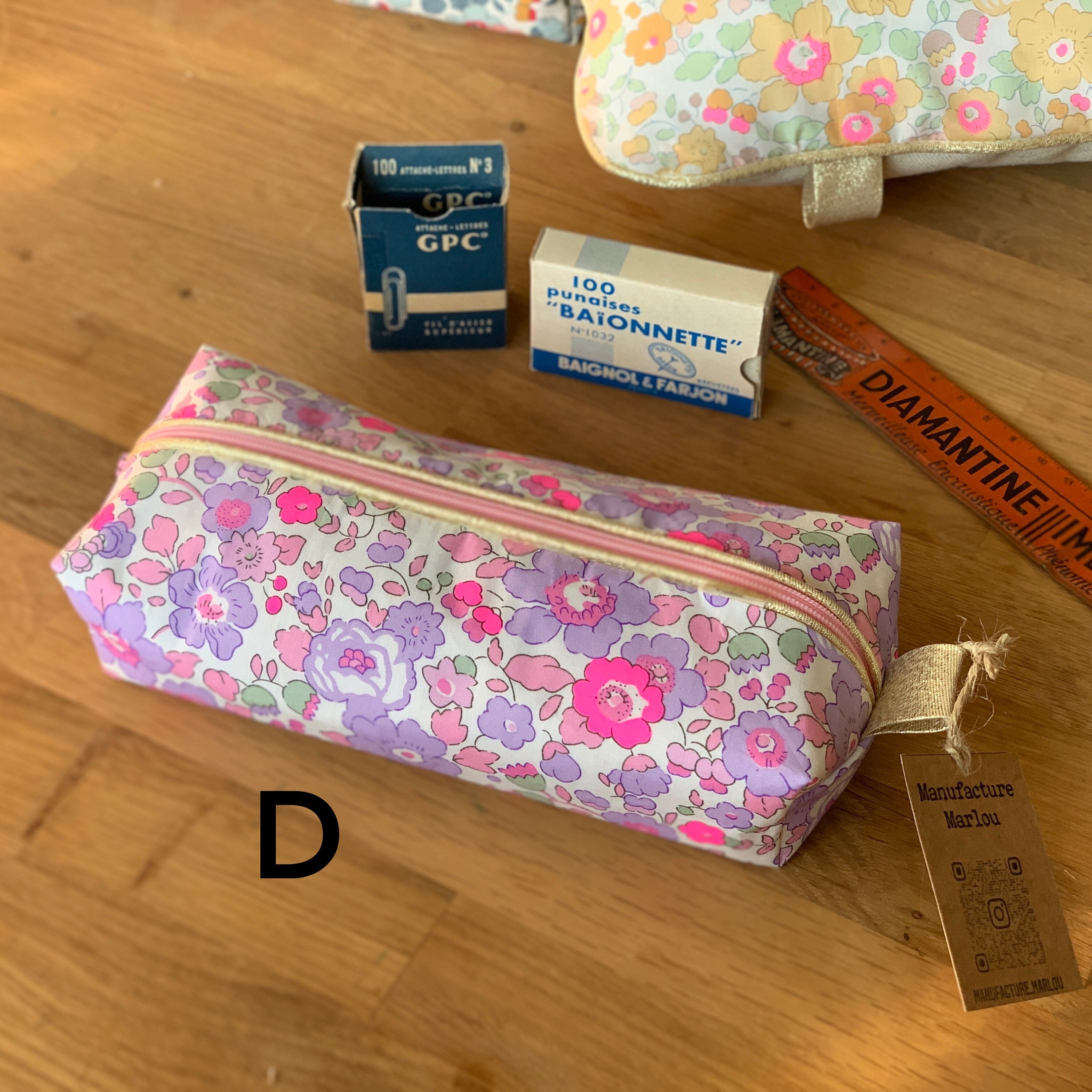 Trousse École Liberty Idéal Pour La Rentrée Des Classes et Le Travail - Personnalisable