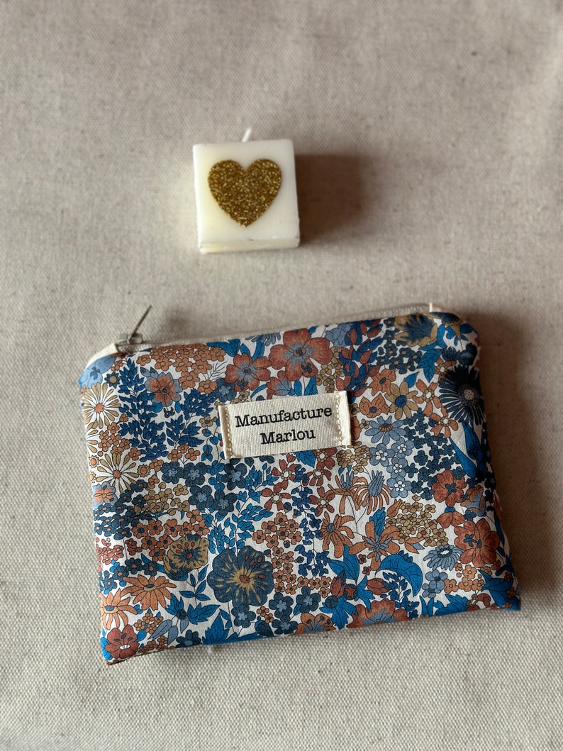 Liberty of London fabric coin purse Margaret A automne