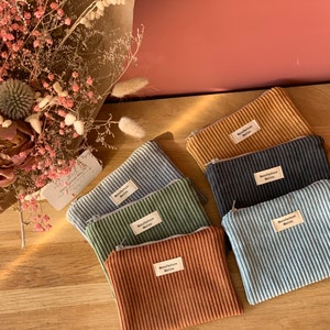 Corduroy coin purse Rouille