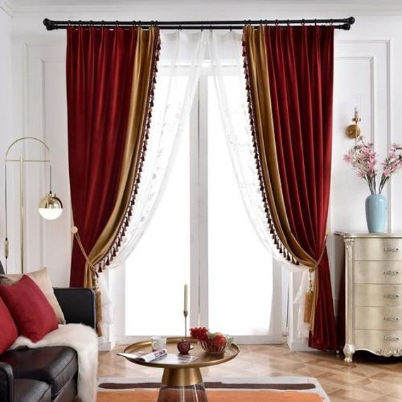 Louis Vuitton Brown Luxury Fashion Window Curtain Home Decor in