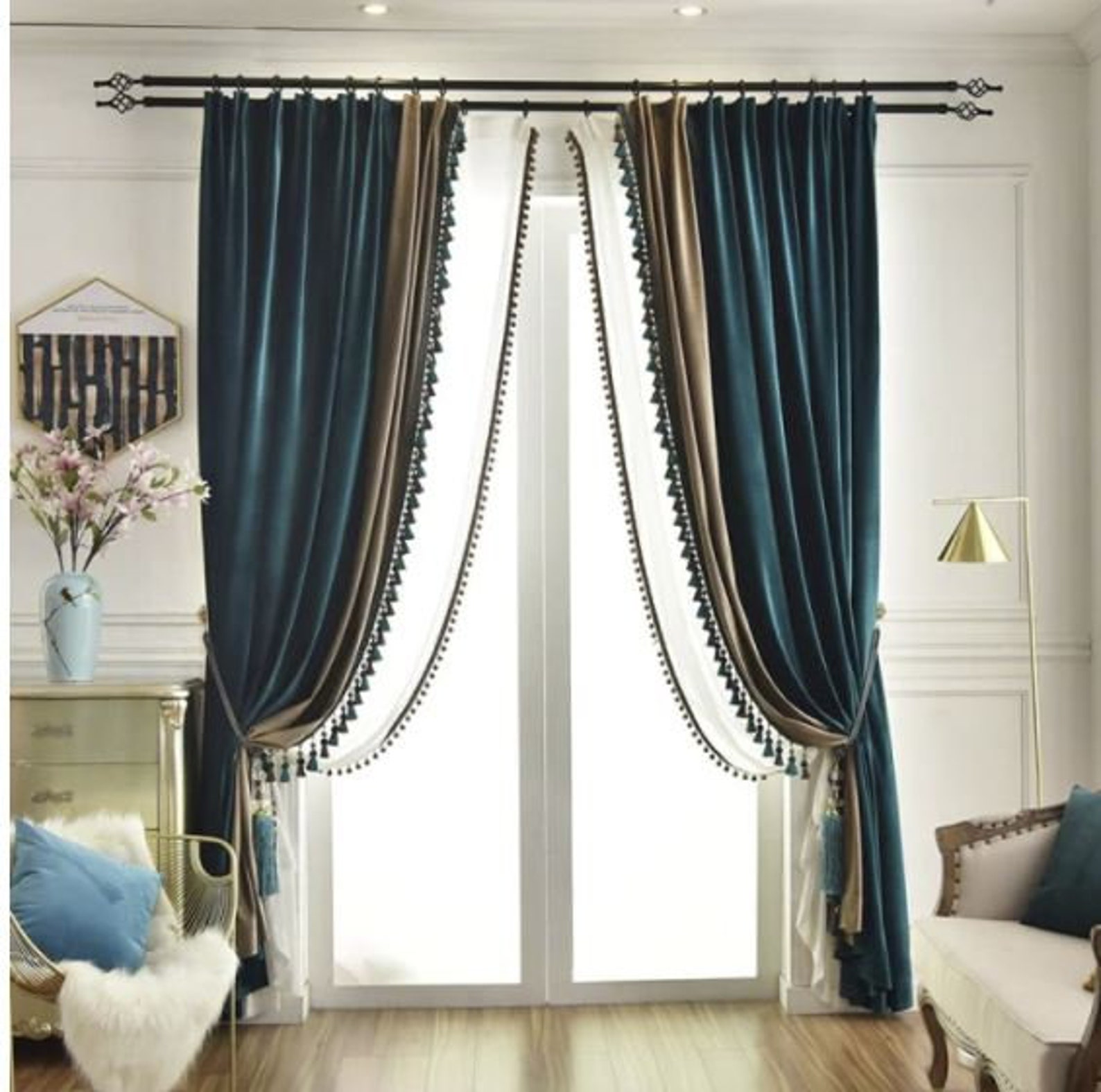Custom Curtains Drapery Valances and Roman Shades Etsy