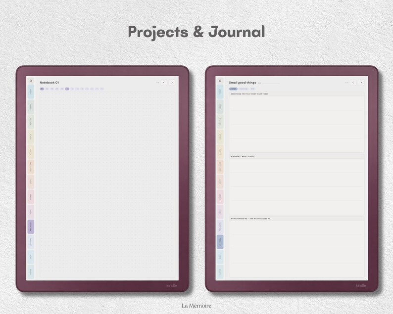 ADHD Planner Digital | Kindle Scribe Colorsoft, iPad, Samsung Tab, Boox | Undated Hyperlinked PDF Planner | Gentle Focus Journal for ADHD image 14