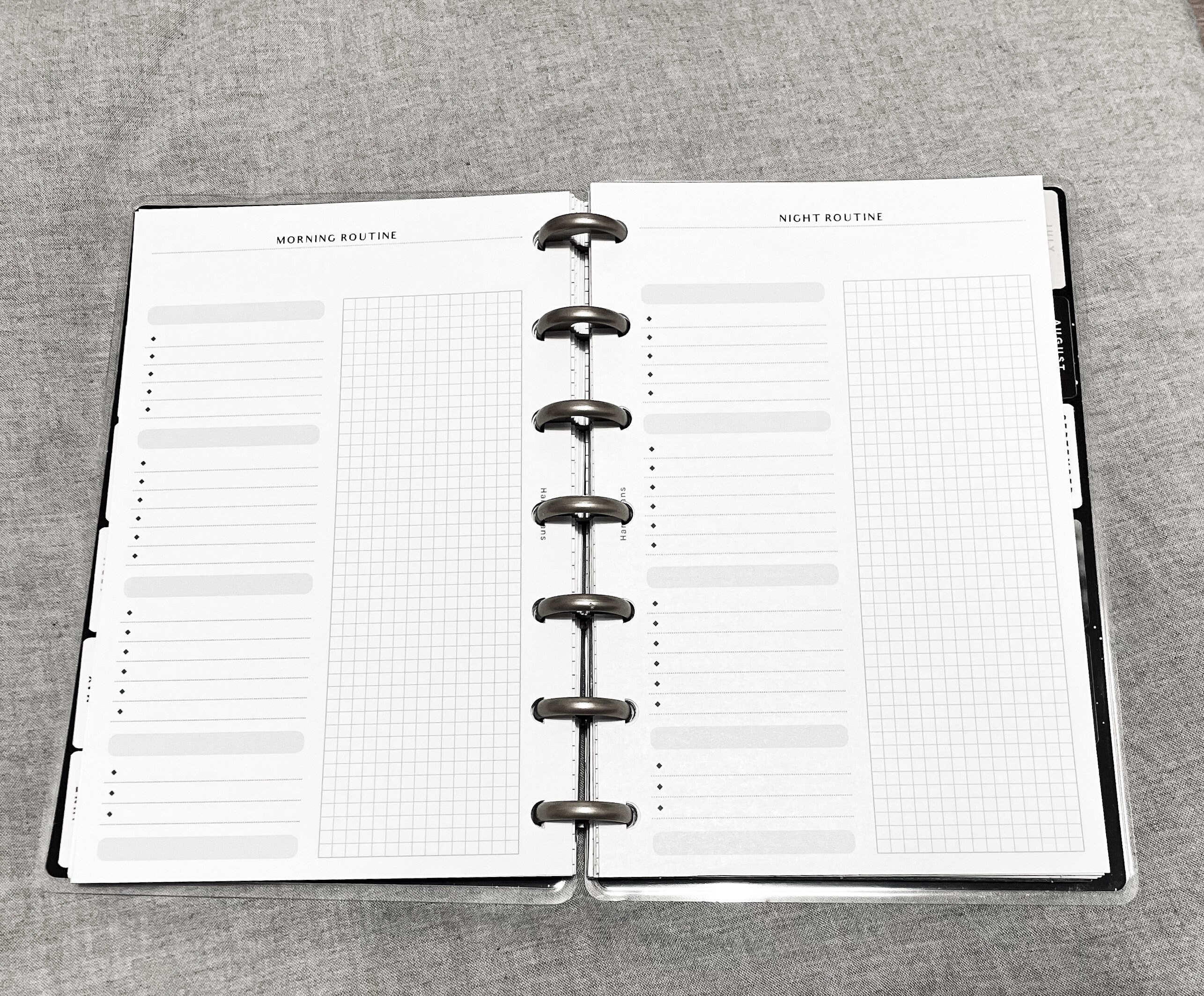 Daily Routine | HP Mini Printable Happy Planner Inserts | Morning and ...