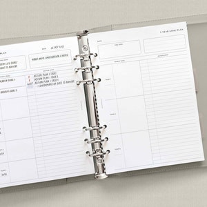 3 and 5 Year Goal Planner | A5 Printable Inserts | Life Goal Action Plan Template | Yearly Goal Setting Organizer PDF | Digital Download image 4