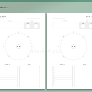 Daily Plan | HP Mini Printable Happy Planner Inserts | 24 Hours ...