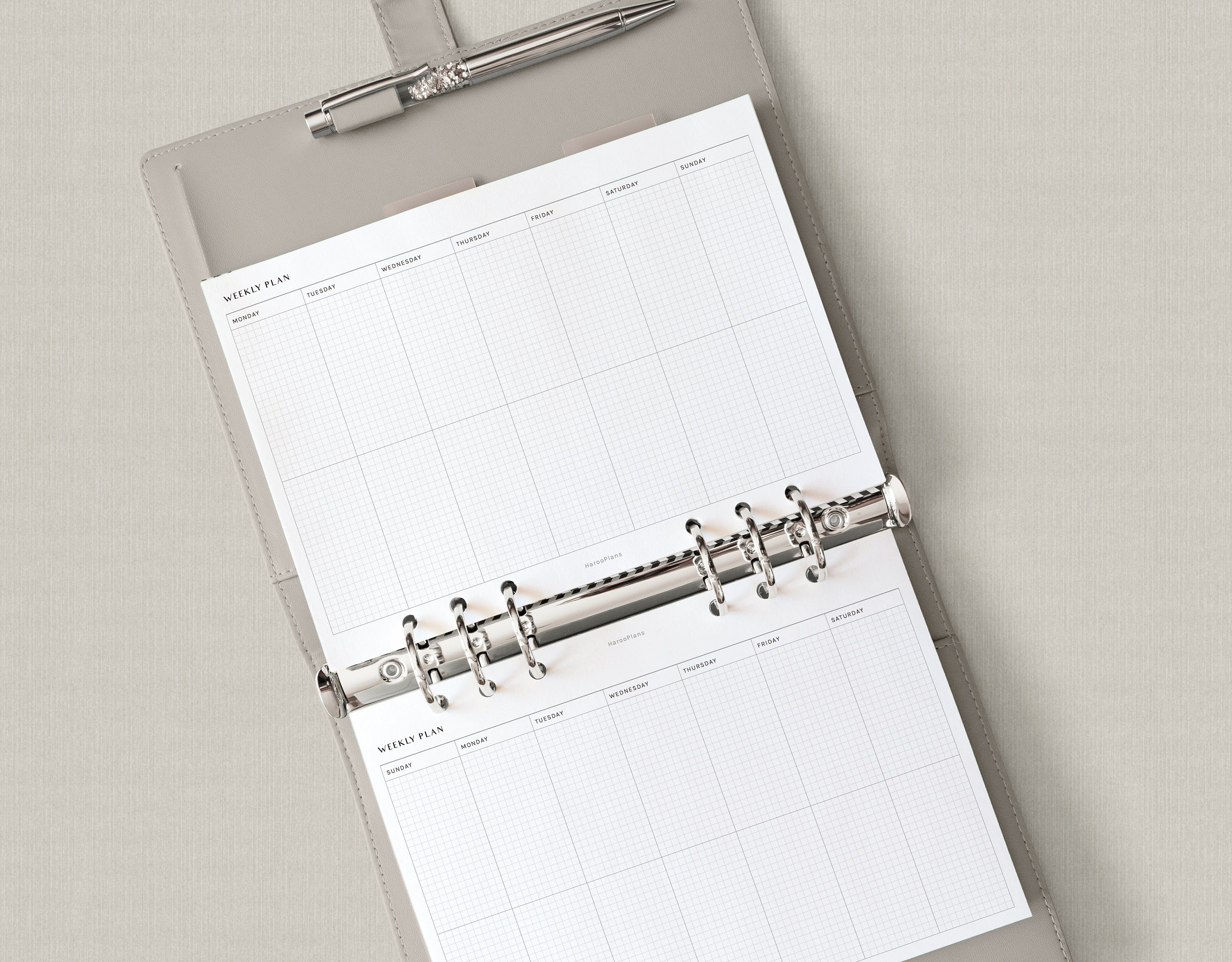 Weekly Planner | A5 Printable Inserts | Weekly Organizer Template ...