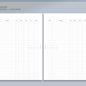 Sales Log | HP Classic Printable Happy Planner Inserts | Order Tracker ...