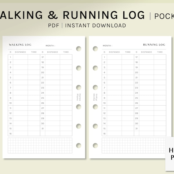 Running Log - Etsy