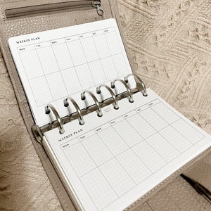 Weekly Planner | Pocket Size Printable Inserts | Undated Organizer ...