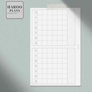 2 Month Calendar Half-letter Size Printable Planner Inserts Two Months ...
