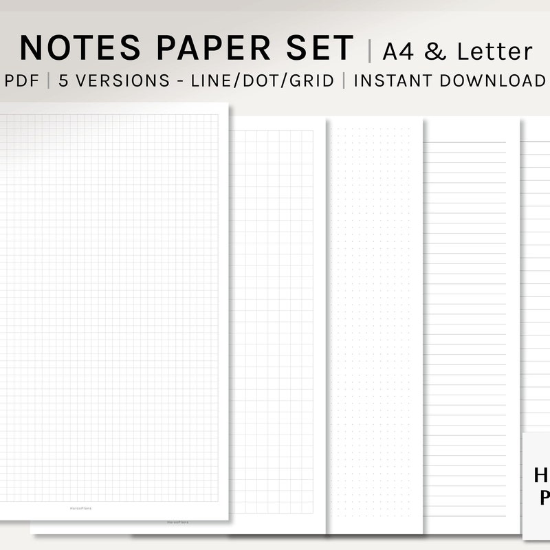 Notepad Template Digital A4 - Etsy