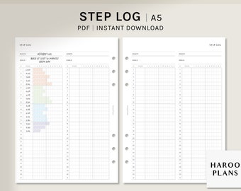 Attendance Log Sheet A5 Printable Planner Inserts (Instant Download) - Etsy