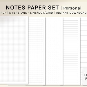 Lined Paper Different Spacing 6mm, 8mm, 10mm, 12mm, 14mm